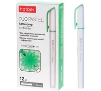 Артмаркер Hatber Duo PASTEL, двусторонний, 1 мм/4 мм, ива, 12 шт 088702