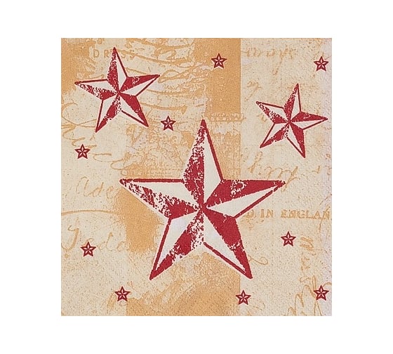 Бумажная салфетка PAPSTAR ЗВЕЗДНОЕ СИЯНИЕ 33х33 см, 3 слоя, 50 шт/уп 1/12 PS-87209