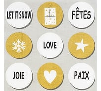 Бумажная салфетка PAPSTAR НАСЛАЖДЕНИЕ ПРАЗДНИКОМ 33х33 см, 3 слоя, 20 шт/уп 1/15 PS-87137