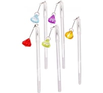 Шариковая ручка Alingar Самоцветы синяя прозрачный корпус AL7823