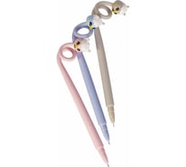 Гелевая ручка Alingar Лама синяя круглый цветной soft корпус AL7838