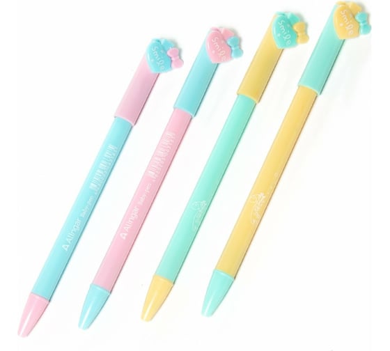 Подарочная автоматическая шариковая ручка Alingar Baby pen Сердечко синяя фигурный клип AL4778 1
