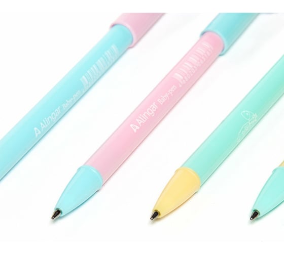 Подарочная автоматическая шариковая ручка Alingar Baby pen Сердечко синяя фигурный клип AL4778