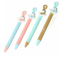 Подарочная автоматическая шариковая ручка Alingar Baby pen Шляпка синяя фигурный клип AL4782