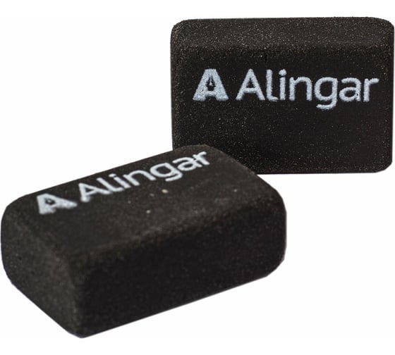 Прямоугольный ластик Alingar синтетический каучук черный AL4567