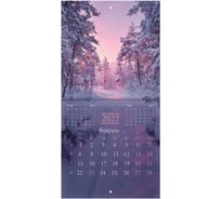 Календарь настенный перекидной 2027г BRAUBERG, 12 листов, 21,4х21,4см, МИНИ, Nature, 118433