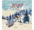 Календарь настенный перекидной 2027 г.,, 12 листов, 21,4х21,4 см, МИНИ, "Открытки СССР", BRAUBERG 118436 2