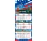 Календарь квартальный BRAUBERG 2027г, 3 блока 3 гребня бегунок, офсет,, Символика РФ, 118377 1