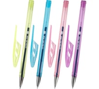 Ручка гелевая BRAUBERG ULTRA GEL PASTEL, СИНЯЯ, пишущий узел 0,5 мм, линия письма 0,35 мм, КОМПЛЕКТ 12 шт., 144272