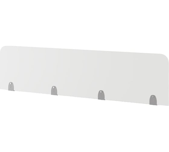 Верхний экран-перегородка Kobor ЛДСП EV-140 aluminum/premium 230064