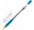 Ручка шариковая с грипом BRAUBERG X-ONE, КОМПЛЕКТ 4 ШТУКИ, СИНЯЯ, узел 0,5мм, 881325 5