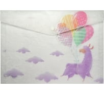 Папка-конверт Bruno Visconti на кнопке, Лавандовые ламы, А4, 2 вида 14-036/02