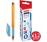 Ручка шариковая BRAUBERG с грипом Extra Glide GT Sky Blue, КОМПЛЕКТ 12 ШТ, СИНЯЯ, 0,35мм, 881308 1