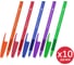 Ручка шариковая BRAUBERG с грипом i-STICK POINT NEON, КОМПЛЕКТ 10 ШТ, СИНЯЯ, ассорти, 0,35мм, 881293 1