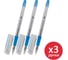 Ручка шариковая BRAUBERG с грипом i-Rite GT SKY, КОМПЛЕКТ 3 ШТ, СИНЯЯ, линия 0,2мм, 881306 1