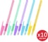 Ручка шариковая BRAUBERG с грипом i-STICK POINT PASTEL, КОМПЛЕКТ 10 ШТ СИНЯЯ, ассорти, 0,35мм, 881294 1