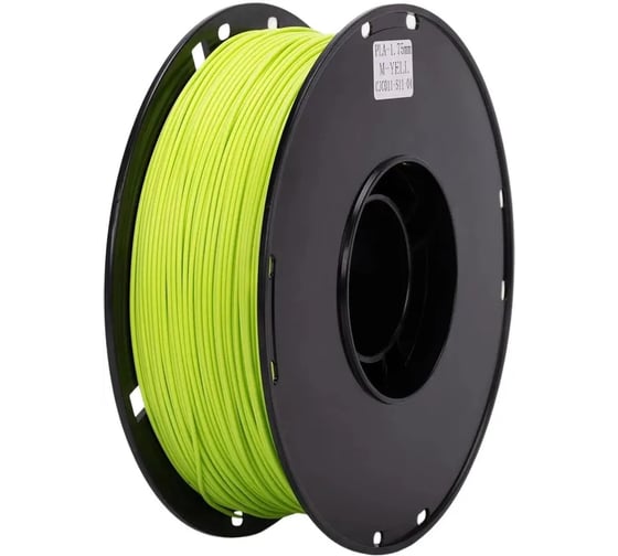 Пластик Cactus CS-3D-PLA-1KG-M-YELL PLA Matte/1.75мм/1кг/326м/желтый 2162356 1