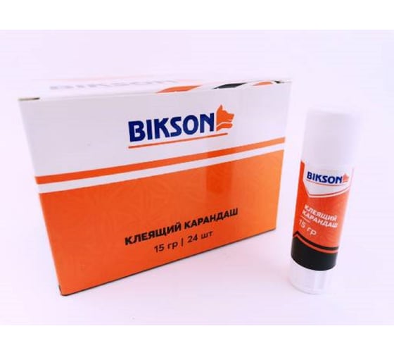 Канцелярский клей-карандаш Bikson 15 г PVA BN0465 КлеК101
