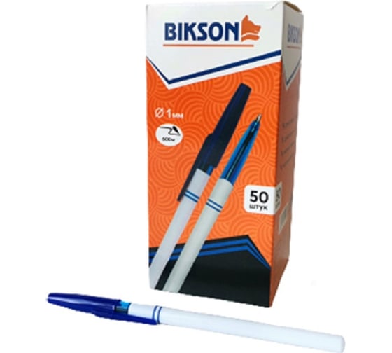 Масляная ручка Bikson синие чернила 1 мм BN0488 РучМ274
