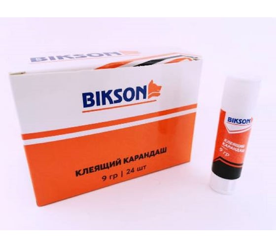 Канцелярский клей-карандаш Bikson 9 г PVA BN0464 КлеК100