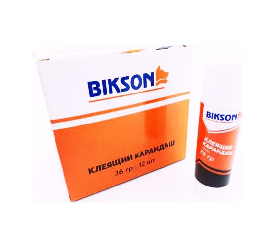 Канцелярский клей-карандаш Bikson 36 гр PVA BN0467 КлеК103