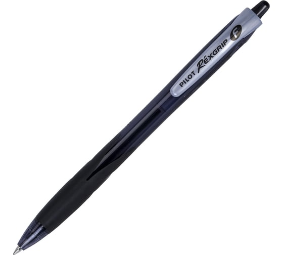 Ручка шариковая автоматическая PILOT Rex Grip черная, узел 0.7 мм, линия 0.22 мм 140813