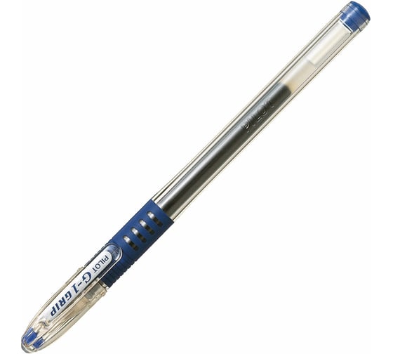 Ручка гелевая PILOT с грипом G-1 Grip, СИНЯЯ, корпус прозрачный, 0,5мм, линия 0,25 мм BLGP-G1-5 140200
