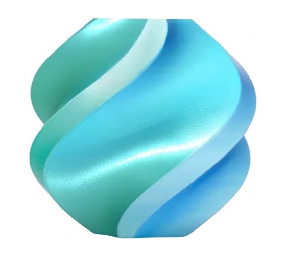 Пластик для 3D принтера Bambu Lab PLA Silk Dual Color 1.75 мм, Синий / Зелёный (переходный), 1 кг 110597-01