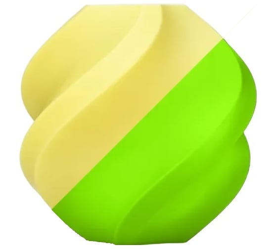 Пластик для 3D принтера Bambu Lab PLA Glow 1.75 мм, Жёлтый (люминесцентный), 1 кг 110596-02