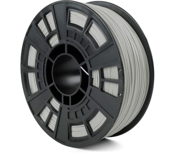 Филамент ABS NV Print Серый для 3D печати диаметр 1.75мм  масса 1 кг (эконом. упаковка) NV-3D-ABS-GREY-eco