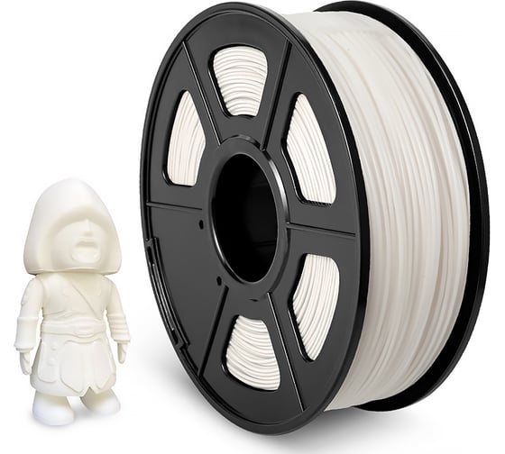 Филамент ABS NV Print White для 3D печати диаметр 1.75мм длина 330 метров масса 1 кг NV-3D-ABS-WHITE