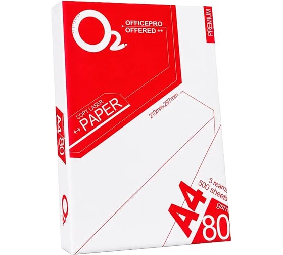 Бумага офисная А4 Sebmet 80 г/м2, упаковка 500 листов (O2) TD125070500