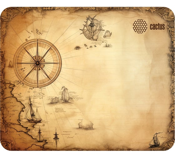 Коврик для мыши CACTUS Antique map 220x180x2мм (CS-MPC-P08XS) 2162819