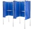 Кабина для голосования двухсекционная Rusbarrier KG-2 BLUE + сумка 1