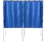 Кабина для голосования двухсекционная Rusbarrier KG-2 BLUE + сумка 3