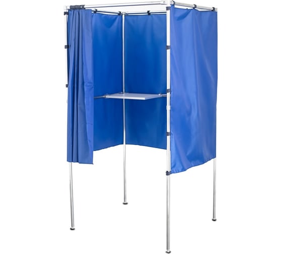 Кабина для голосвания односекционная Rusbarrier KG-1 BLUE + сумка