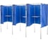 Кабина для голосования трехсекционная Rusbarrier KG-3 BLUE + сумка 1