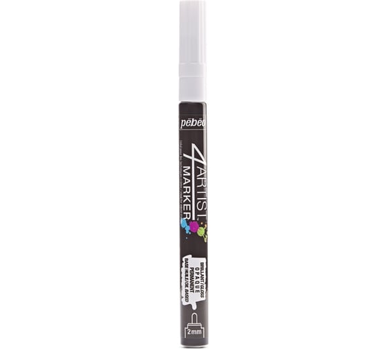 Маркер художественный PEBEO 4Artist Marker на масляной основе 2 мм перо круглое 6 шт. 580025 белый 470778