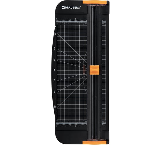 Резак роликовый BRAUBERG SUPER PLUS A4, 12 л, 310 мм, линейка для реза, +3 лезвия в подарок 533369