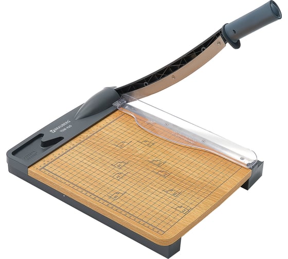 Резак сабельный BRAUBERG KATANA WOOD TSW-420 A4, 20 л, длина реза 300 мм, деревянное основание 533366