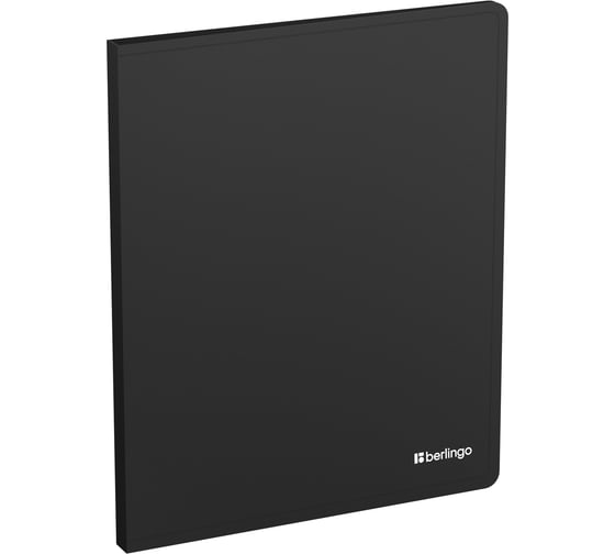 Папка с зажимом Berlingo Soft Touch А4, 17мм, 700мкм, черная, с внут FScA4980 FSc_A4980
