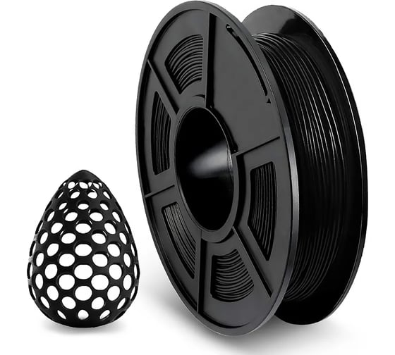 Филамент для 3D-печати NV Print TPU 95-A Black, диаметр 1.75 мм, масса 0.5 кг NV-3D-TPU-BLACK