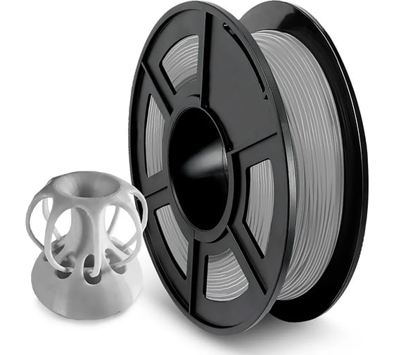 Филамент для 3D-печати NV Print TPU Grey, диаметр 1.75 мм, масса 0.5 кг NV-3D-TPU-GREY