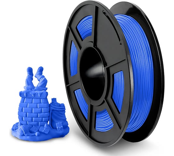 Филамент для 3D-печати NV Print TPU Blue, диаметр 1.75 мм, масса 0.5 кг NV-3D-TPU-BLUE