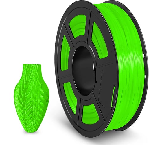 Филамент для 3D-печати NV Print TPU Trans. Green, диаметр 1.75 мм, масса 0.5 кг NV-3D-TPU-TRANS-GREEN