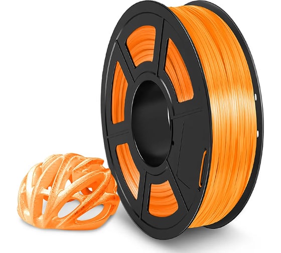 Филамент для 3D-печати NV Print TPU Trans. Orange, диаметр 1.75 мм, масса 0.5 кг NV-3D-TPU-TRANS-ORANGE