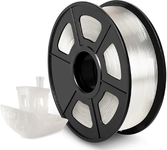 Филамент для 3D-печати NV Print ABS Transparent прозрачный, диаметр 1.75 мм, 1 кг NV-3D-ABS-TRANSPARENT