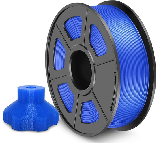 Филамент для 3D-печати NV Print PETG Blue синий, диаметр 1.75 мм, 1 кг NV-3D-PETG-BLUE