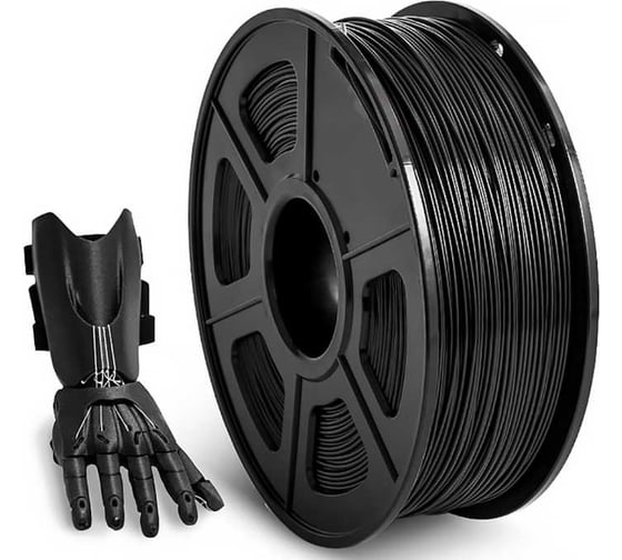 Филамент для 3D-печати NV Print ABS Black черный, диаметр 1.75 мм, 1 кг NV-3D-ABS-BLACK