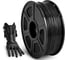 Филамент для 3D-печати NV Print ABS Black черный, диаметр 1.75 мм, 1 кг NV-3D-ABS-BLACK 1